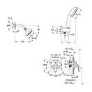 GROHE Душова система прихованого монтажу Euroeco New (26000005)