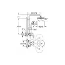 Душова система зі змішувачем для душа Grohe New Tempesta Cosmop. System (26224001)