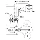 GROHE Система для душу Euphoria 210 shower system THM (26363000) фото 2 Aquada.com.ua