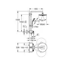 GROHE  Душевая система настенного монтажа с термостатом для ванны Euphoria SmartControl System 260 Mono (26510000) фото 2 Aquada.com.ua