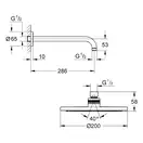Душевая система скрытого монтажа Grohe Bau Loop (цвет - хром) (2908100L) фото 3 Aquada.com.ua
