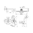 Душевая система скрытого монтажа Grohe Bau Loop (цвет - хром) (2908100L)
