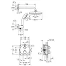 Душова система прихованого монтажу з термостатом Grohe Grohtherm Convent. Concealed (34727000)