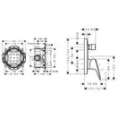 Душевая система скрытого монтажа Hansgrohe Logis/Croma (цвет - хром) (10502020) фото 5 Aquada.com.ua