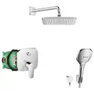 Душевая система скрытого монтажа Hansgrohe Croma/Talis (цвет - хром) (23745000) фото 1 Aquada.com.ua