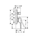 Душевая система скрытого монтажа Hansgrohe Raindance 300 цвет черный мат (2623871745MB) фото 3 Aquada.com.ua