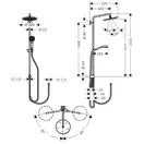 Душевая система Hansgrohe Croma S Showerpipe 280 1jet Reno (цвет - хром) (26793000) фото 2 Aquada.com.ua