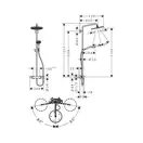 HANSGROHE Croma Select S 280 1jet Душевая система, золото (26890990)