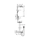 HANSGROHE Rainmaker Select 460 2jet Душевая система, хром/белый (27109400)