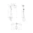 Душевая система Hansgrohe Cromaт Showerpipe 220 1jet Reno (цвет - хром) (27224000) фото 2 Aquada.com.ua