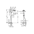 Душевая система Hansgrohe Crometta Showerpipe 160 1jet (цвет - хром/белый) (27266400) фото 4 Aquada.com.ua