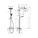 Hansgrohe Crometta S 240 Душова система, хром (27269000)