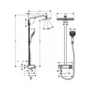 HANSGROHE Raindance Select E 360 1jet ST Showerpipe Душевая система, белый/хром (27288400) фото 2 Aquada.com.ua