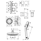 Hansgrohe Croma Select E / Ecostat E Душевая система, хром (27294000)