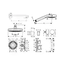 HANSGROHE Душевой набор (верхний, ручной душ, ibox, термостат) ShowerSet Croma Select S/Ecostat S (27295000) фото 2 Aquada.com.ua