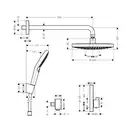 Hansgrohe Raindance Select S Душевой комплект, хром (27297000)