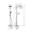 HANSGROHE Hansgrohe Душевая система для ванны Crometta S 240 Showerpipe (27320000) фото 4 Aquada.com.ua