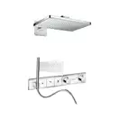 Душевая система скрытого монтажа с термостатом Hansgrohe rainselect 460 х 300 2jett (наружная и скрытые части) (35275002) фото 1 Aquada.com.ua