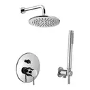 Душевая система Paffoni Shower скрытого монтажа со смесителем с верхним душем Ø 225 мм (цвет - хром) (KITLIG015CR) фото 1 Aquada.com.ua
