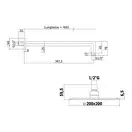 Душевая система Paffoni Shower скрытого монтажа со смесителем с верхним душем 200 x 200 мм (цвет - хром) (KITRO015CR1) фото 3 Aquada.com.ua