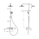 Душова система Qtap WHI 1110 (QT1110WHI) фото 2 Aquada.com.ua
