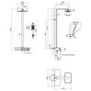 Душова система Qtap Sloup 57T106VKNW (QTSL57T106VKNW) фото 2 Aquada.com.ua