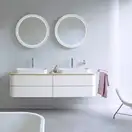 Зеркало с LED подсветкой версия «icon» Duravit Happy D.2 Plus Ø 90 см (HP7486G0000) фото 4 Aquada.com.ua