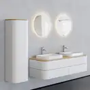Зеркало с LED подсветкой версия «icon» Duravit Happy D.2 Plus Ø 90 см (HP7486S0000) фото 2 Aquada.com.ua