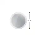 Зеркало с LED подсветкой версия «icon» Duravit Happy D.2 Plus Ø 70 см (HP7487S0000) фото 4 Aquada.com.ua