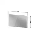 Зеркало с LED подсветкой Duravit XViu 132 х 4 х h80 см, версия "sensor" (XV70350B1B1) фото 4 Aquada.com.ua