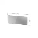 Зеркало с LED подсветкой Duravit XViu 202 х 4 х h80 см, версия "icon" (XV70490B2B2) фото 4 Aquada.com.ua