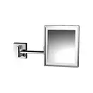 Зеркало косметическое 202 х 202 мм Emco, с LED подсветкой, увеличение 3x, хром (109500119) фото 1 Aquada.com.ua