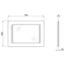 Дзеркало Qtap Leo 500х700 QT117812086080W