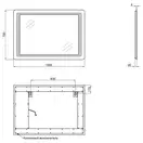 Дзеркало Qtap Leo 1000х700 QT1178120870120W