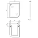 Дзеркало Qtap Scorpio 490х700 QT1478FL8130AB