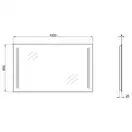 Дзеркало Qtap Mideya 1000х600 QT20781403W