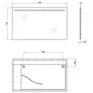 Дзеркало Qtap Mideya 1200х700 QT2078141470120W