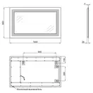 Дзеркало Qtap Mideya 1000х600 QT2078141870100W