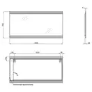 Дзеркало Qtap Mideya 1400х700 QT2078250378W