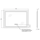 Дзеркало Qtap Mideya з антизапотіванням (DC-F902-3) 1000х700 QT20789002W (QT20789023W) фото 2 Aquada.com.ua