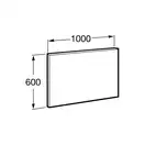 Дзеркало Roca Victoria Basic 100 прямокутне, (A812329406)