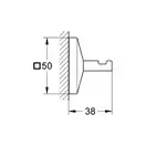 Гачок для ванної Grohe Allure Brilliant (40498000)