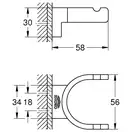 Подвійний гачок Grohe Selection (41049000)
