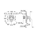 Душовий гарнітур для біде Grohe BauLoop (111042)