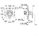 GROHE Набор гигиенический (29042000+26358000) (2904200B) фото 3 Aquada.com.ua