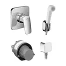 Набор для гигиенического душа (бидетка) Hansgrohe Logis (цвет - хром) (127704111) фото 1 Aquada.com.ua