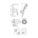 HANSGROHE  Набор скрытого монтажа с гигиенической лейкой Logis  (3А101219) фото 2 Aquada.com.ua