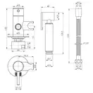 Набір для гігієнічного душу зі змішувачем Qtap Inspai-Varius VOT V00440001 (QTINSVARVOTV00440001) фото 2 Aquada.com.ua