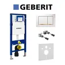 Инсталляция Geberit Duofix (4-в-1) в комплекте с клавишей Sigma 30, белая/золото (111.300.00.5+156.050.00.1+111.815.00.1+115.883.KK.1) фото 2 Aquada.com.ua