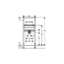 Инсталляция для умывальника Geberit Duofix 111.434.00.1 (2-в-1) комплект (111.434.00.1/111.815.00.1) фото 2 Aquada.com.ua